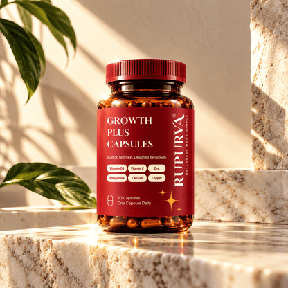 Growth Plus Capsules | Daily Essential Capsules | Vitamins & Mineral - Rupurva | Wellness made Simple