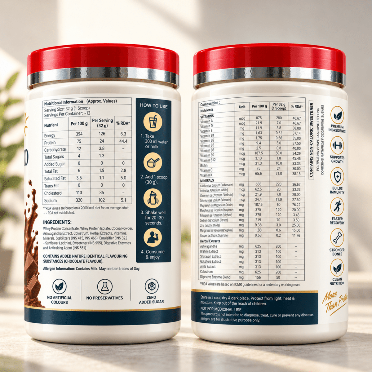 Growth Pro Protein | Premium Nutrition Formula - Rupurva | Wellness made Simple