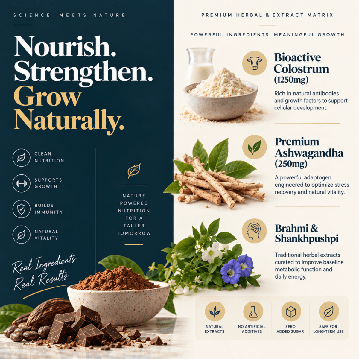 Growth Pro Protein | Premium Nutrition Formula - Rupurva | Wellness made Simple