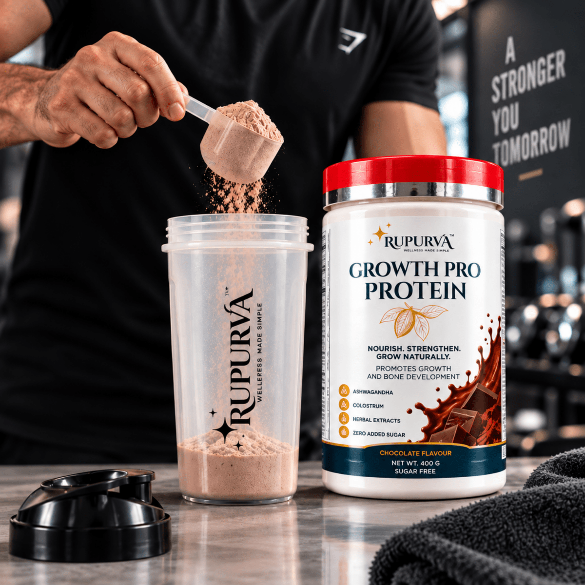 Growth Pro Protein | Premium Nutrition Formula - Rupurva | Wellness made Simple
