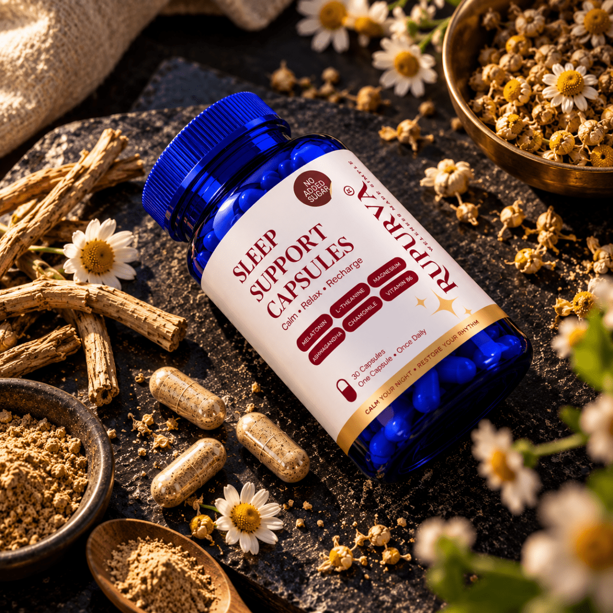 Sleep Support Gummies | Nighttime Relaxation System - Rupurva | Wellness made Simple